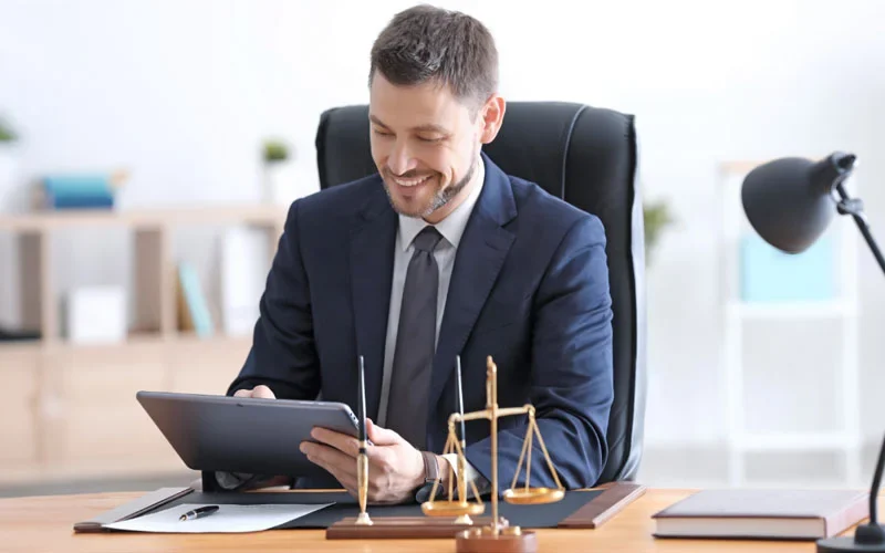 Virtual receptionist providing outbound client communication for a law office, handling appointment confirmations and follow-ups