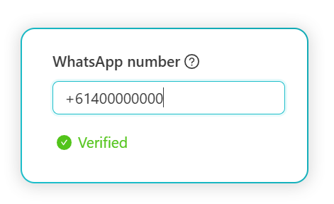 Step 2: Verifying your WhatsApp number in the OfficeHQ client portal
